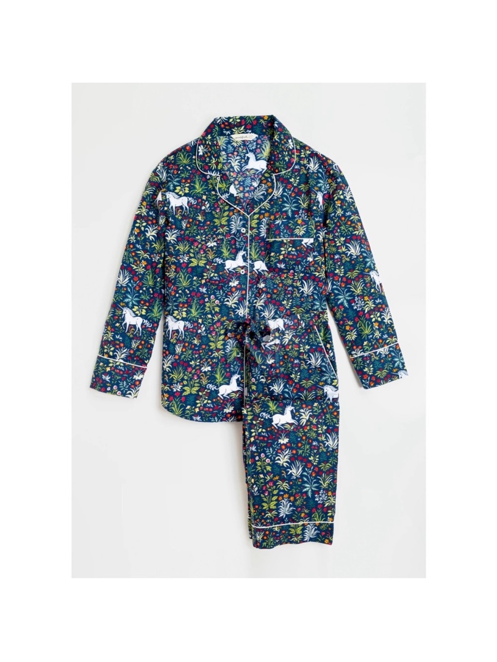 Printfresh - Unicorn's Garden Long Sleep Set - Indigo - Size L - Picture 4 of 8